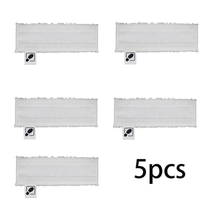 5Pcs Cleaning Mop Cleaner Pads for Karcher Easyfix SC2/SC3/SC4/SC5 - White