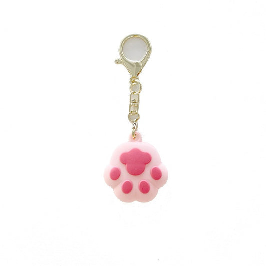 Silicone Cat Claw Protective Cover Funny Case for Apple Airtag Tracker - Pink