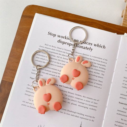 Uniqkart for Apple Airtag Tracker Cover Cute Shape Silicone Case Protector - Rabbit Ass