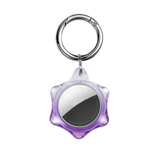 Uniqkart for Apple AirTag Case Star Shape Tracker Cover Protector - Purple