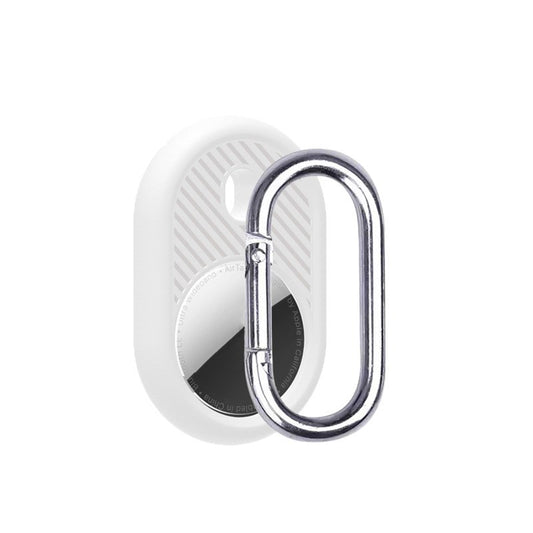 Uniqkart for Apple AirTag Case Tracker Cover Silicone Protector with Carabiner - Style D