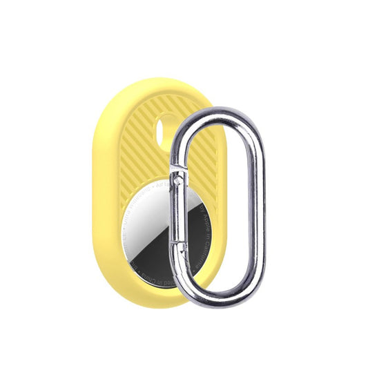 Uniqkart for Apple AirTag Case Tracker Cover Silicone Protector with Carabiner - Style I