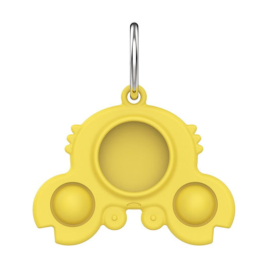 Uniqkart for Apple AirTag Silicone Case Cover Bluetooth Location Tracker Protector - Yellow