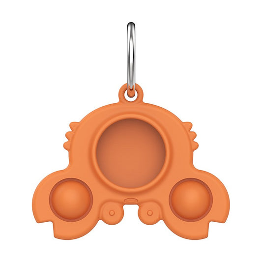 Uniqkart for Apple AirTag Silicone Case Cover Bluetooth Location Tracker Protector - Orange