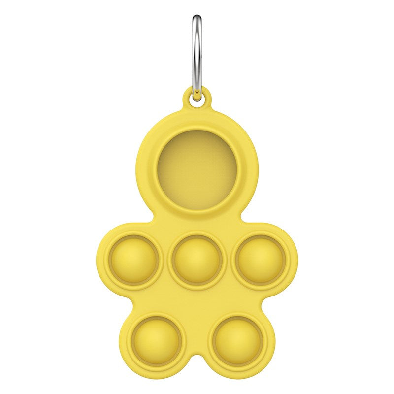 Uniqkart for Apple AirTag Tracker Protective Case Soft Silicone Cover - Yellow