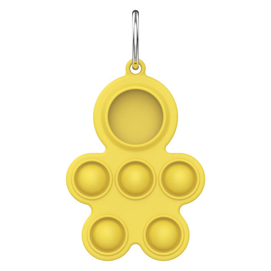 Uniqkart for Apple AirTag Tracker Protective Case Soft Silicone Cover - Yellow