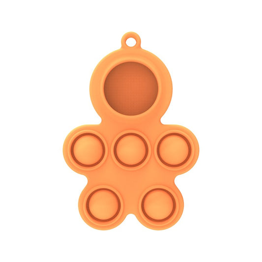 Uniqkart for Apple AirTag Tracker Protective Case Soft Silicone Cover - Orange