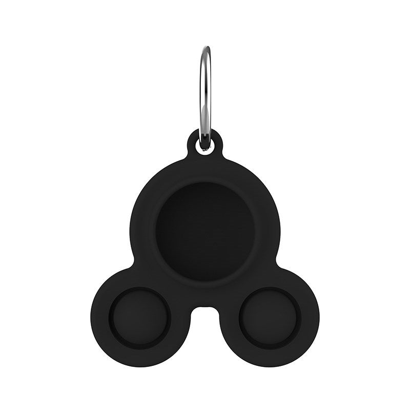 Silicone Cover Protector for Apple AirTag Tracker Case - Black