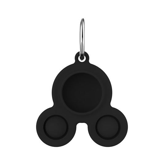 Silicone Cover Protector for Apple AirTag Tracker Case - Black