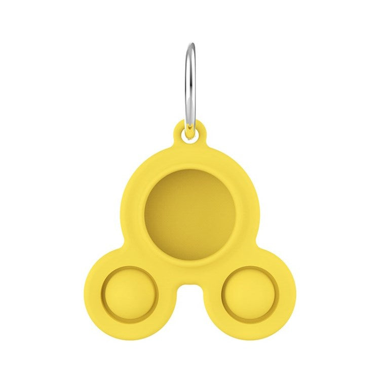 Silicone Cover Protector for Apple AirTag Tracker Case - Yellow