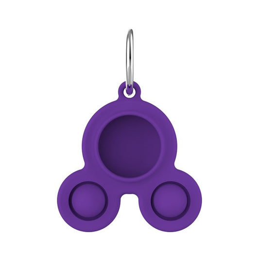 Silicone Cover Protector for Apple AirTag Tracker Case - Purple