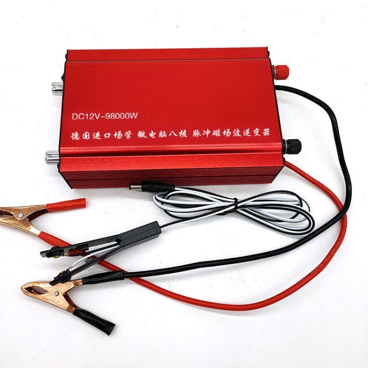 DC 12V High-power Inverter Electric Fishing Machine 98000W Battery Converter - Red