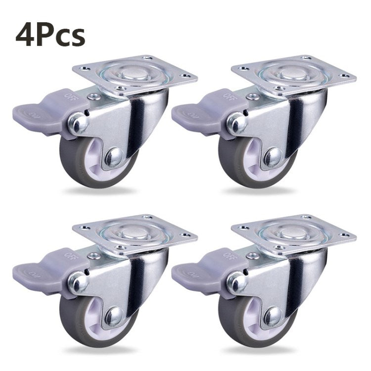 2 inch/4Pcs Chair Caster Wheels for Baby Bed Home Appliances Cabinet Bookshelf