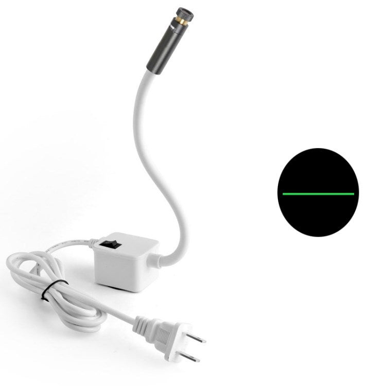 Infrared Laser Positioning Light Straight Line/Cross Line/Dot Measurement Garment Clothing Tool - White/US Plug/Green Straight 100wm