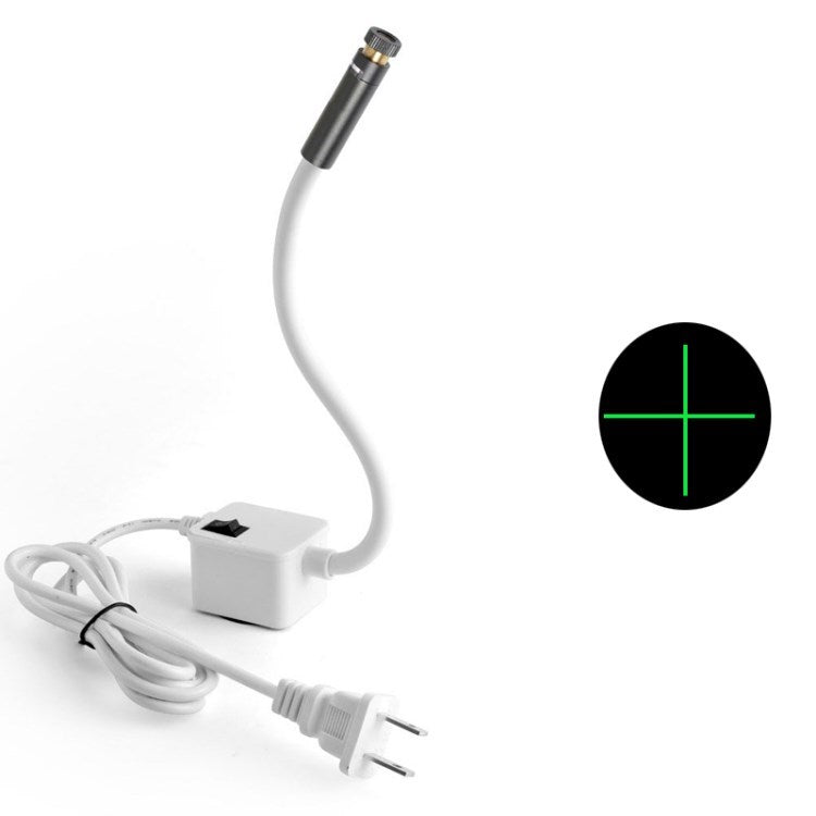 Infrared Laser Positioning Light Straight Line/Cross Line/Dot Measurement Garment Clothing Tool - White/US Plug/Green Cross 100wm