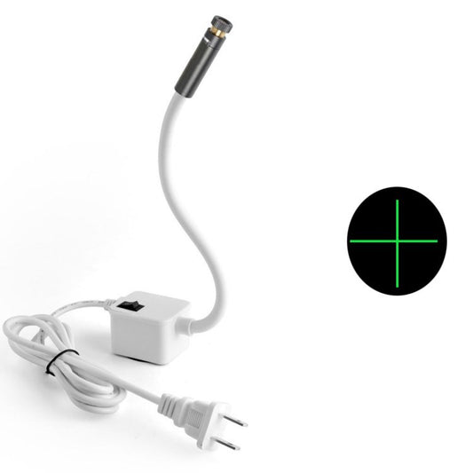 Infrared Laser Positioning Light Straight Line/Cross Line/Dot Measurement Garment Clothing Tool - White/US Plug/Green Cross 100wm