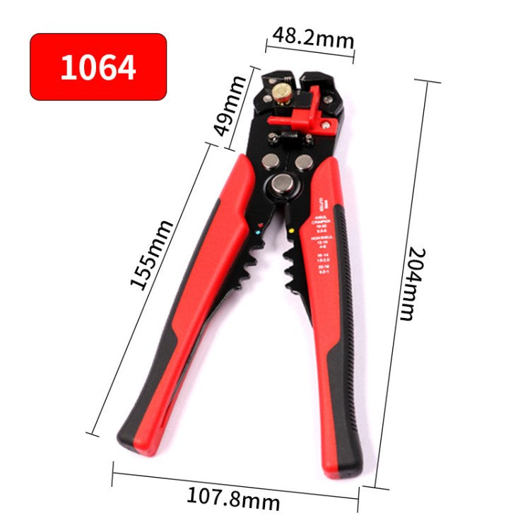 3 in 1 Automatic Wire Stripper/Cutter/Crimper Pliers for Electrical Wire Stripping Cable Cutting Crimping - Red