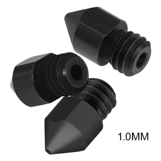 3Pcs Hardened Steel MK8 Extruder Nozzles 3D Printer Nozzles for Ender 3/5 Pro - 1.0mm