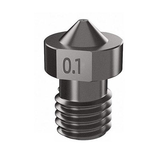 4Pcs 3D Printer Nozzle 1.75mm Hardened Steel Brass High Temperature Pointed Wear Resistant Nozzle for Ender 3 E3D Titan Prusa i3 Extruder - 0.1mm