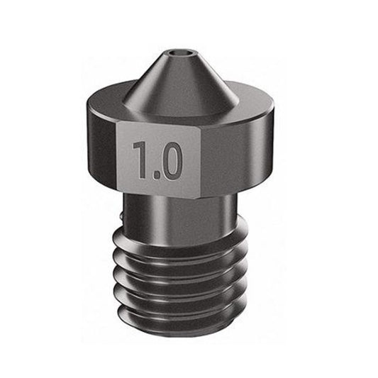 4Pcs 3D Printer Nozzle 1.75mm Hardened Steel Brass High Temperature Pointed Wear Resistant Nozzle for Ender 3 E3D Titan Prusa i3 Extruder - 1.0mm