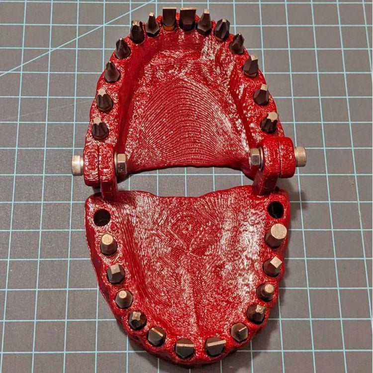 Funny Denture Drill Holder Screwdriver Bit for 1/4 Inch Hex Bits - Drillbit Holder(without Drillbit)