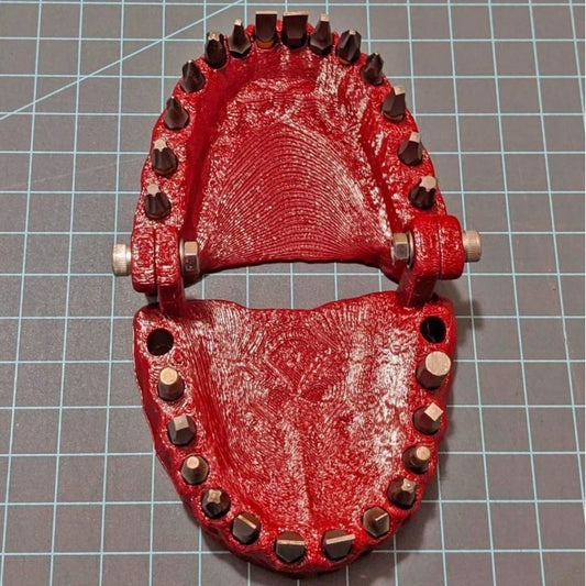 Funny Denture Drill Holder Screwdriver Bit for 1/4 Inch Hex Bits - Drillbit Holder(without Drillbit)