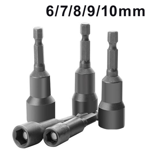 6/7/8/9/10/11/12/13/14/17mm Quick Change Power Nut Driver Bit Drill Bit Set - 6/7/8/9/10mm