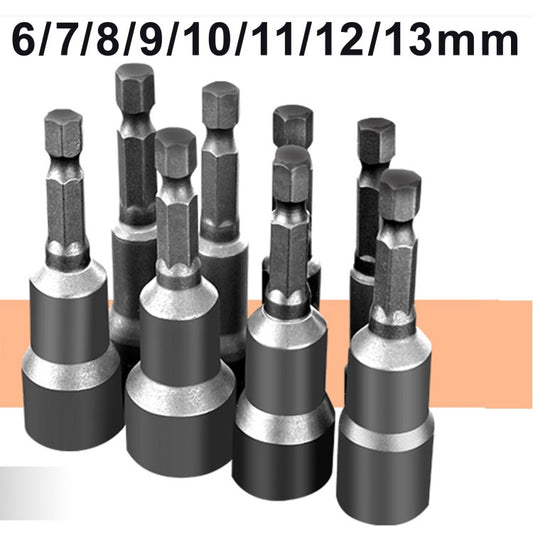 6/7/8/9/10/11/12/13/14/17mm Quick Change Power Nut Driver Bit Drill Bit Set - 6/7/8/9/10/11/12/13mm