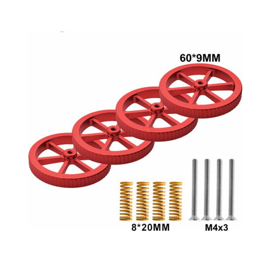 Aluminum Leveling Nut Screw Hot Bed Printer Compression Springs for CR-10 CR 10S 10S Pro