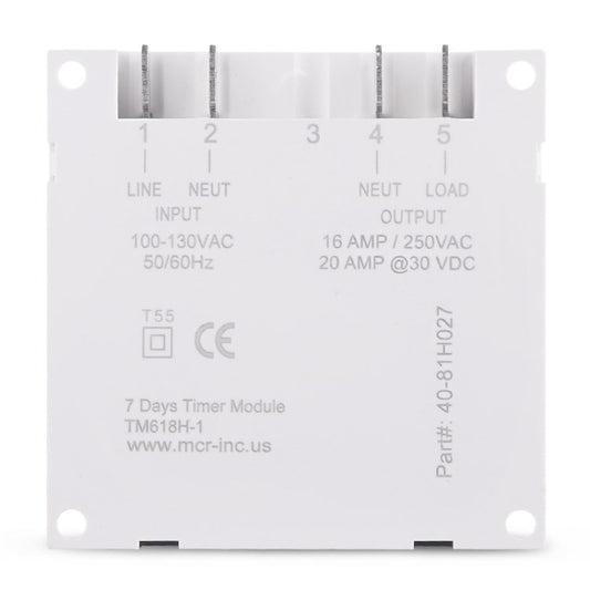 TM618H 110V Home Appliance Timer Switch 7 Days Weekly Time Relay Power Timer for Home Office School