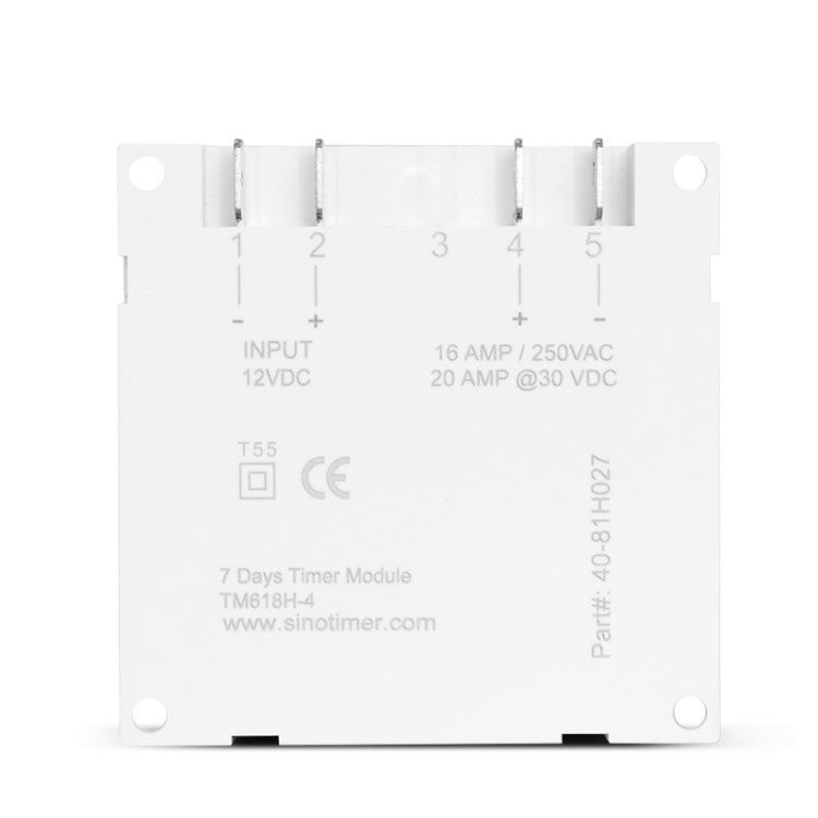TM618H 12V Home Appliance Timer Switch 7 Days Weekly Time Relay Power Timer for Home Office School