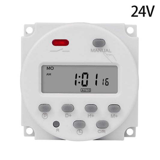 CN101A 24V Countdown Timer Switch 7 Days Weekly Time Controller for Bathroom Fan Heater Light