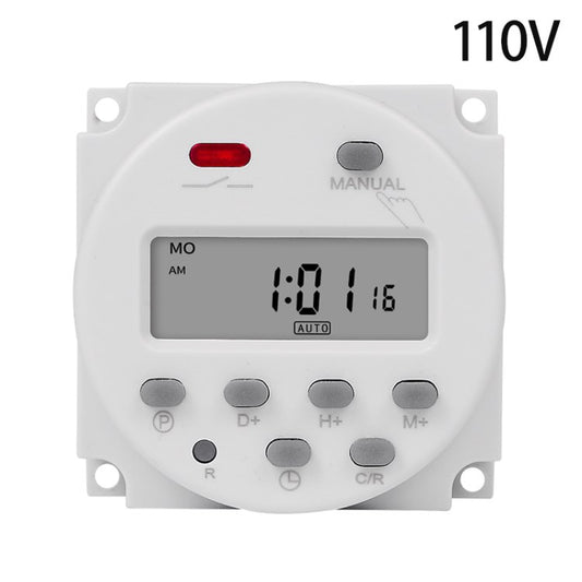CN101A 110V Countdown Timer Switch 7 Days Weekly Time Controller for Bathroom Fan Heater Light