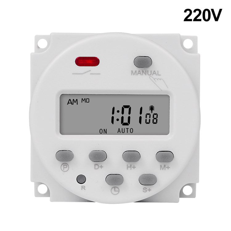 CN101S 220V 7-Day Home Appliances Countdown Timer Switch Programmable Time Relay Programmer for Lights Fan Motors