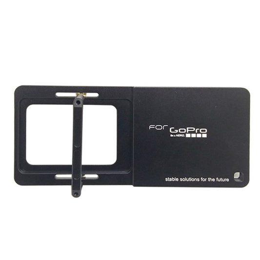 Uniqkart for GoPro Hero 8/7/6/5/4 / DJI OSMO MOBILE 2 / Zhiyun Q Switching Plate Camera Easy Conversion Plate - Black
