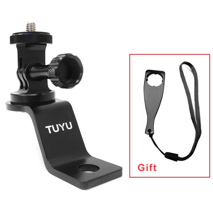 Uniqkart for Insta360 One/X2/R / GoPro Hero 10/9/8/7/6/5/4 Screw Type Motorcycle Bike Camera Mount Holder - Black