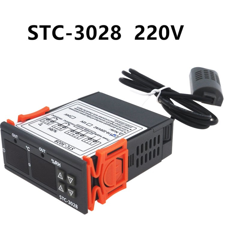 STC-3028 110V-220V AC Temperature Controller Thermostat Humidity Control for Fridge Water Heater Thermometer Hygrometer