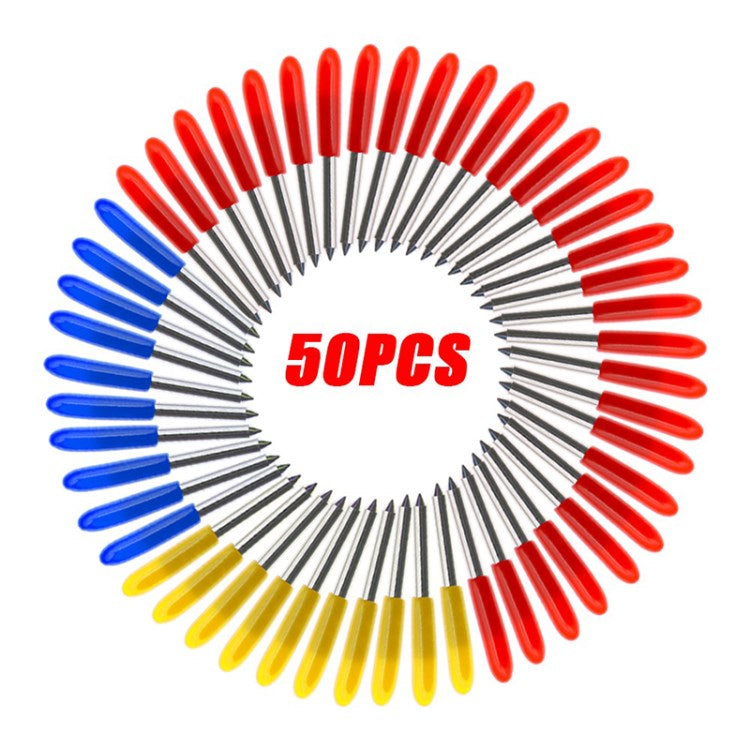 50Pcs/Set 30-degree/45-degree/60-degree Roland Vinyl Cutter Cutting Plotter Blade for GCC Circuit Pieces