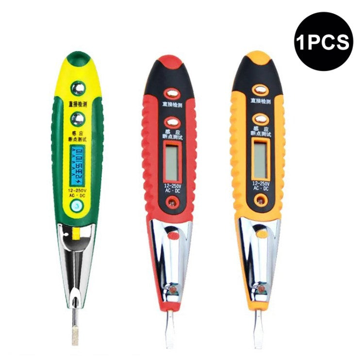 AC DC 12-250V Electrical Test Pencil Detector Current Voltage Test Pen ...
