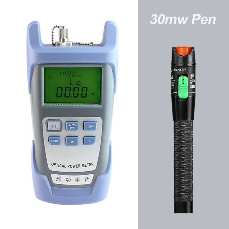 Fiber Optical Power Meter Visual Fault Locator Fiber Optic Cable Tester Checker - Meter+30mw Pen