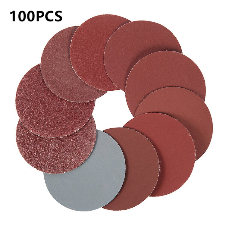 100Pcs 1 inch/25mm Durable Sanding Discs Pad 100-3000# Sandpapers with 1/8inch Handle for Drill Grinder Rotary Tools