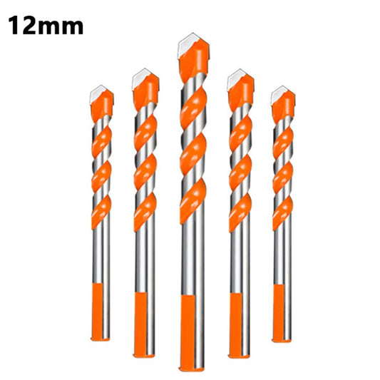 5Pcs/Set 12mm  Drill Bit Set for Concrete Tiles Glass Ceramic Drilling Accessories Bit Tool Kit