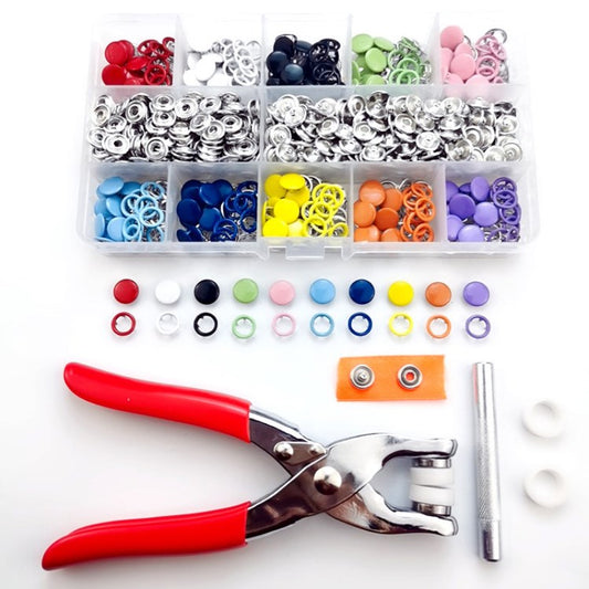 200 Sets Metal Snaps Buttons with Fastener Pliers Kit Perfect for DIY Crafts Clothes Hats