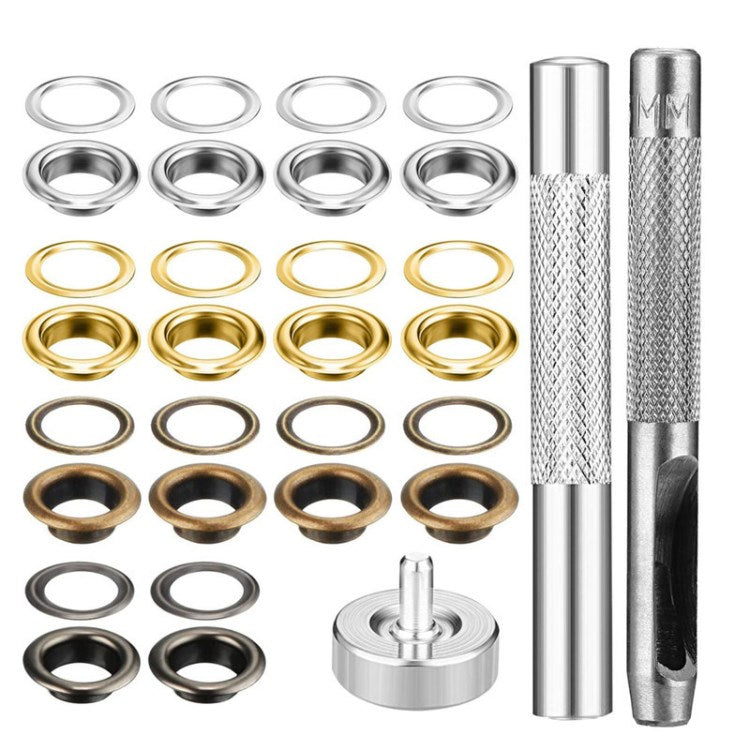 540 Sets 12Colors Leather Rivets &amp; Tool Kit for Boots Clothes Bags Hats - As Shown