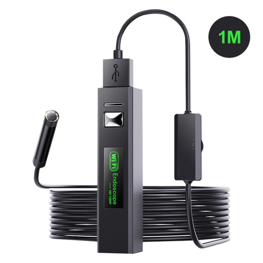 Wireless Endoscope Inspection 5.5mm WiFi Borescope 720P HD Car Snake Camera Waterproof Borescope for Drain Pipe Sewer Wall Plumbing - 1m / Hard Wire