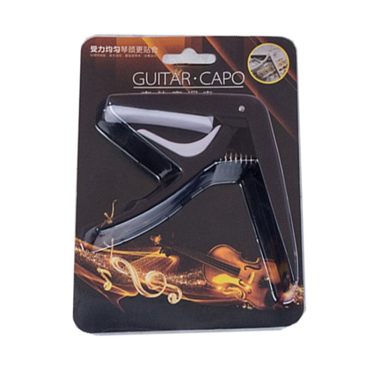 Guitar Tuning Clamp Acoustic Guitar Ukulele Capo Guitar Musical Instrument Accessories Guitar Part - Black