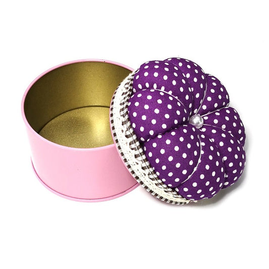 Sewing Kit Accessories Pincushion Stitch Needlework Fabric Pumpkin Shape Storage Box Pin Cushion Needle Holder Sewing Pillow Sewing Accessories - Style G