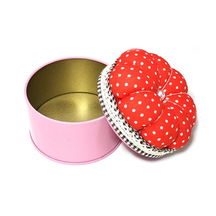 Sewing Kit Accessories Pincushion Stitch Needlework Fabric Pumpkin Shape Storage Box Pin Cushion Needle Holder Sewing Pillow Sewing Accessories - Style H