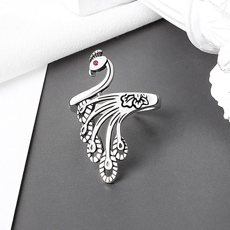 Knuckle Ring Knitting Ring DIY Crochet Loop Sewing Hook Thimble Yarn Adjustable Finger Tool - NJ647
