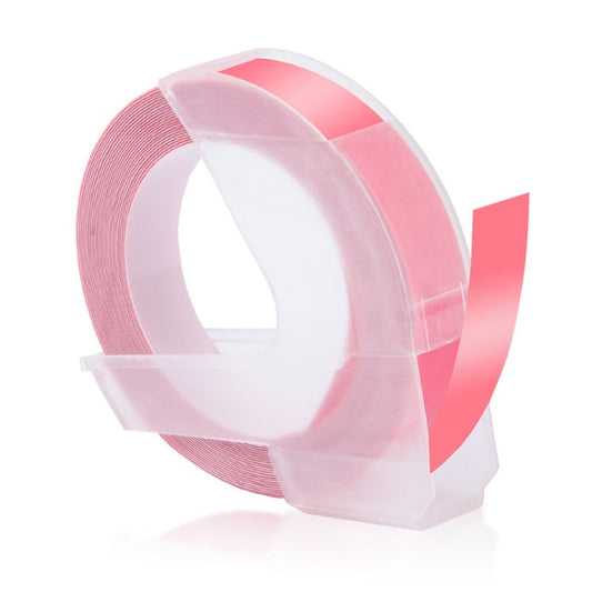3m 9mm 3D Printer Label Tape for Dymo 1610 Motex E101 All Labeling Machines Plastic Labels Replacement - Pink